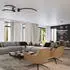 Sollux TH.138 Kronleuchter RIO schwarz 3000K L: 110cm, B: 110cm, H: 150cm, LED/150W