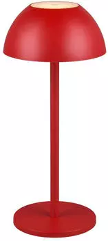 Trio Tischleuchte RICARDO LED AKKU D13.5 H30cm rot