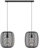 EGLO H&auml;ngeleuchte "RINROE Pendellampe, Stahl, E27, IP20, Vintage, Wohnzimmerlampe,