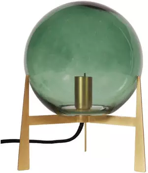 PR HOME Milla Tischlampe H&ouml;he 28 cm gold/gr&uuml;n