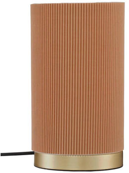 PR HOME Tischleuchte Dora, braun, H&ouml;he 25 cm