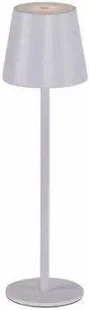 JUST LIGHT LED Akku-Tischleuchte Euria 2x 1,25W 320lm IP54 wei&szlig;