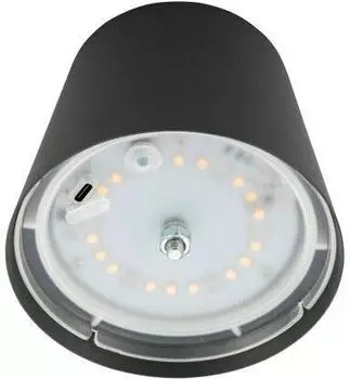 Briloner LED Tischlampe kabellos mit Touch 36x10,5cm Anthrazit – Praktische Touch-Funktion und dimmbares Licht