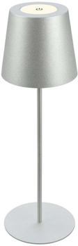 Briloner LED Tischlampe kabellos mit Touch 36x10,5cm Chrom-Matt