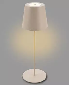 Briloner LED Tischlampe kabellos mit Touch 36x10,5cm Beige