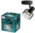 Philips Wand- und Deckenleuchte Sleet in Schwarz-transparent und Schwarz E14