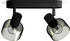 Philips Deckenleuchte Sleet in Schwarz-transparent und Schwarz E14 2-flammig