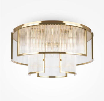 Maytoni Deckenleuchte Frame in Gold und Transparent E14 9-flammig