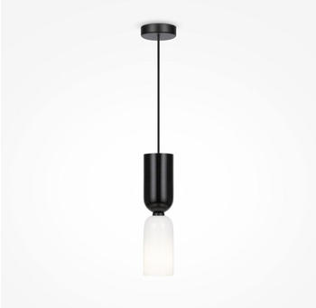 Maytoni Pendelleuchte Memory in Schwarz und Transparent-milchig E14