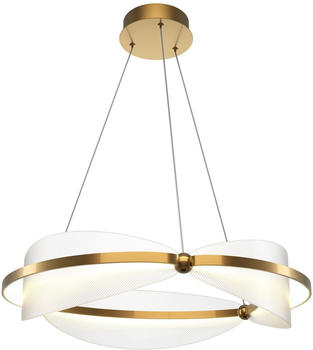 Maytoni LED Pendelleuchte Breeze in Messing und Transparent 3x 15W 2700lm