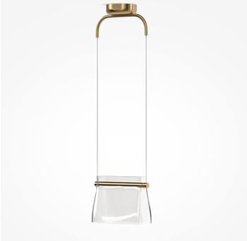 Maytoni LED Pendelleuchte Cabaret in Messing und Transparent 8W 850lm