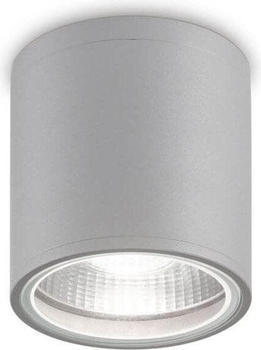 IDEAL LUX Wandleuchte + Deckenleuchte GUN Deckenleuchte GU10 ⌀110mm dimmbar Grau IP44 163642