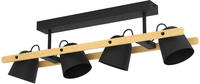 HORNWOOD-Z ceiling lamp black/wood