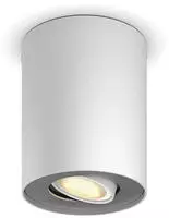 Hue Pillar Single Spotlight - White - No Dimmer Switch