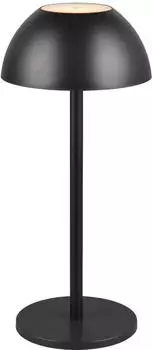 Trio Tischleuchte RICARDO LED AKKU D13.5 H30cm schwarz