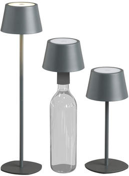 Northpoint 3in1 LED Tischlampe grau