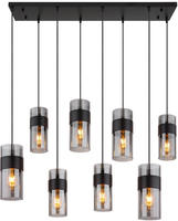 GLOBO LIGHTING H&auml;ngeleuchte "SCARFINA" E27 1 Stk. Schwarze H&auml;ngeleuchte mit