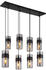 Globo Pendelleuchte SCARFINA 8-flammig 102x28x150 cm rauchfarben