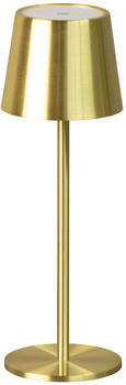 FHL easy Akku-Tischleuchte ROXI 9,00x27,50 cm 1flg messingfarben