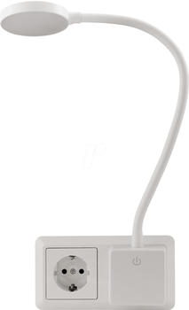 McShine LED Steckdosenlampe Halo wei&szlig;