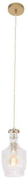 Mexlite Pendelleuchte Grazioglass Messing Transparent E27 125mm gold/messing