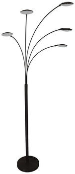 Mexlite LED Stehleuchte Synna Schwarz Weiß 5x 4,5W 2005lm schwarz
