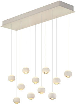 Musterring LED-Pendelleuchte 11flg wei&szlig; Cannon 200 cm