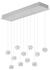 Musterring LED-Pendelleuchte 11flg weiß Cannon 200 cm