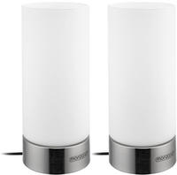 Tischlampe 2er Set Nachttischlampe Design Tischleuchte Touch 3 Helligkeitsstufen