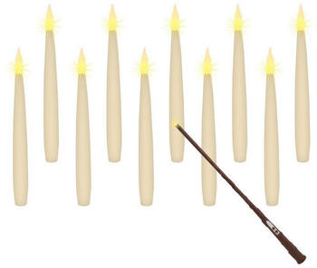 Spetebo 10er Set Schwebende LED Kerzen warm wei&szlig;