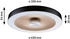 Paulmann Volea LED-Deckenleuchte 18,5W Schwarz/Gold