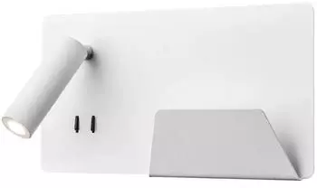 SLV LED Wandleuchte SOMNILA SPOT Indoor, 13W, 3000K, Spot 65lm, inkl. USB Anschluss [EEK: G]