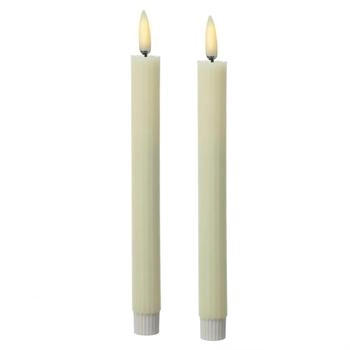 Marelida LED Stabkerzen LIV 25cm 2er Set Creme