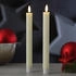Marelida LED Stabkerzen LIV 25cm 2er Set Creme
