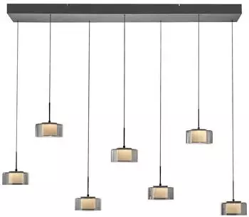 Paul Neuhaus LED Pendelleuchte Rika Schwarz 7x 8,7W 3059,98lm schwarz