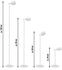 Northpoint LED Akku Stehlampe 3000K weiß