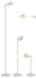 Northpoint LED Akku Stehlampe 3000K beige