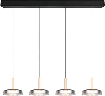 Trio LED-Pendelleuchte Celeste 4flg Schwarz – Trio LED-Pendelleuchte Celeste 4flg Schwarz - Elegante Lichtkunst für Ihr Zuhause
