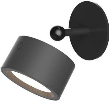 Newgarden LED-Akku-Wandlampe Roll 8, schwarz, schwenkbar