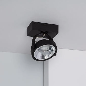 LEDKIA LIGHTING LED-Strahler 15W CREE Oberfläche Schwenkbar AR111 Dimmbar Schwarz 2700K Warmweiß