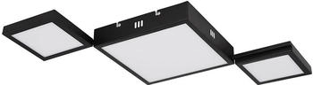 ETC Shop LED Deckenleuchte, CCT, Fernbedienung, schwarz, L 93 cm