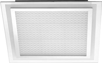 ETC Shop LED Deckenleuchte, Glas Acrylfolie, chrom, 3150lm L 44,5 cm