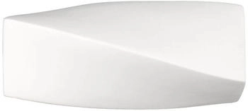 Licht-Erlebnisse Wandlampe Zeitlos \"Taurus\" Weiß Gips Wandleuchte