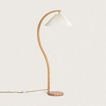 LEDKIA LIGHTING Lampe Holz Luanda Weiß