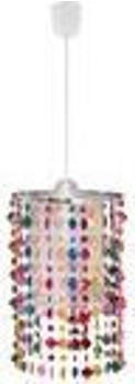 ETC Shop LED Hängeleuchte, Kristalle bunt 22,5 cm