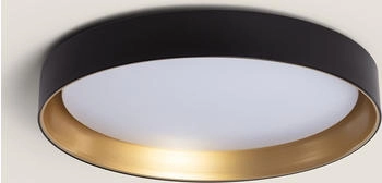 LEDKIA LIGHTING LED-Deckenleuchte 30W Rund Metall Ø550mm CCT Wählbar Big Broadway Schwarz / Gold