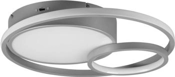 ETC Shop LED Deckenleuchte, titanfarbig, Switch Dimmer, D 48 cm