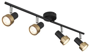 Globo Globo 57917-4G - Strahler MASON 4xGU10/25W/230V schwarz/golden