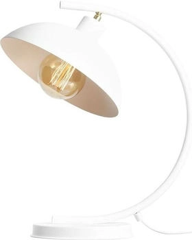 Licht-Erlebnisse Nachttischlampe Metall E27 40 cm Weiß Tischleuchte