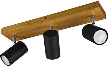 ETC Shop Deckenstrahler, Holz, Spots verstellbar L 44 cm